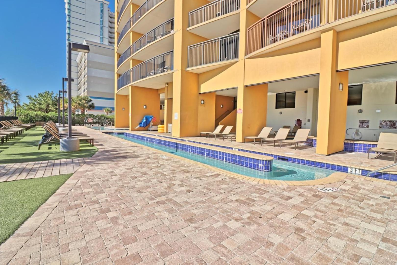 Beautiful Warm Ocean View Beach Condo With Pool เมอร์เทิลบีช ภายนอก รูปภาพ